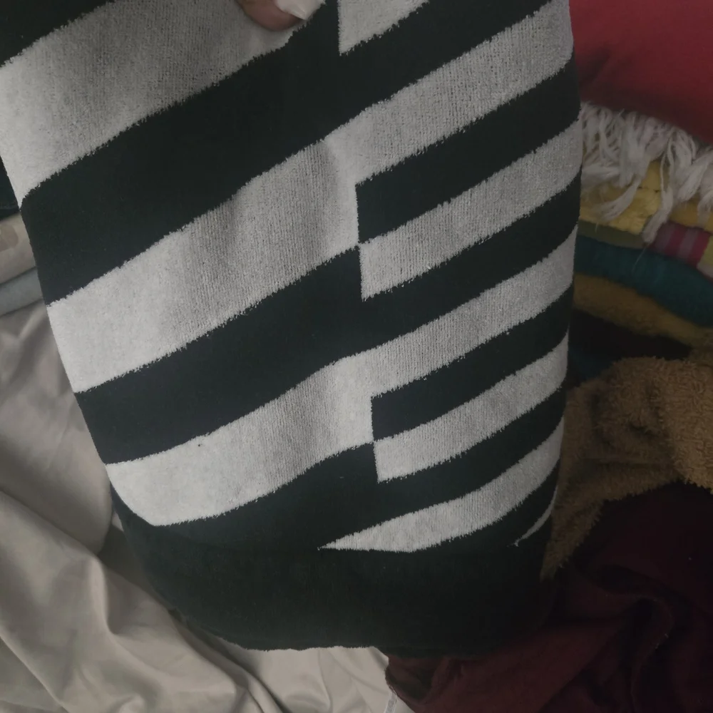 CHANEL Black and White Logo Beach Towel 🏖🌊